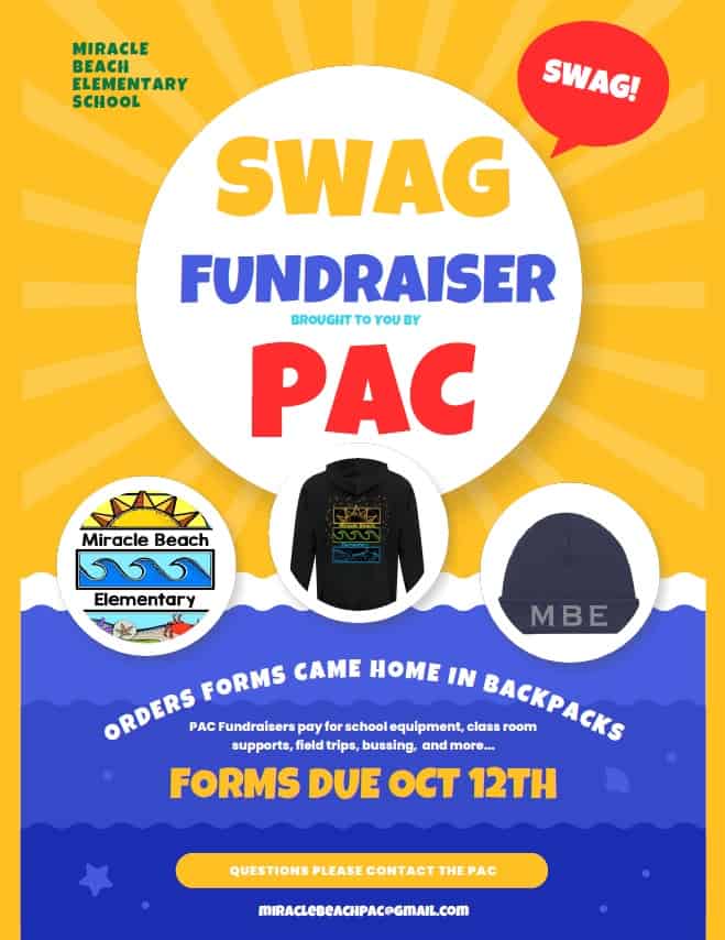 SWAG Order Miracle Beach Elementary